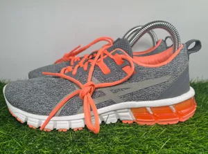 ASICS Gel Running Shoes Gray Orange Women’s US 7 EU 38 Athletic Sneakers thumbnail 1