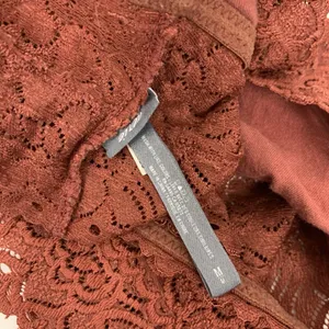 Aerie Bralette Medium Brown Strapless‎ Lace Tube Top Lounge Intimates Y2K thumbnail 3