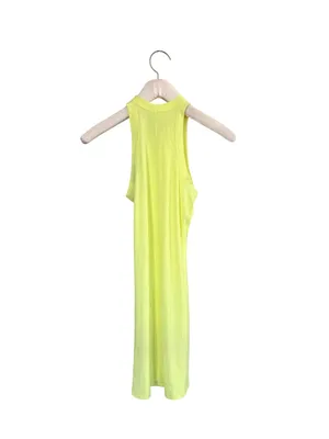 SKIMS neon yellow body con midi dress thumbnail 3