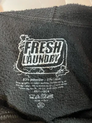 French Laundry Savage X Fenty black hoodie with green and gold 'SAVAGE' text and snake graphic, size 2XL. thumbnail 4