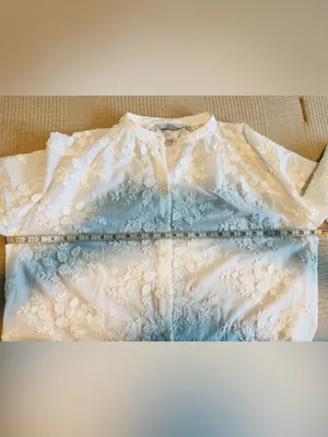 NWT & Other Stories White Floral Embroidered Cotton Blouse Size 10 thumbnail 11