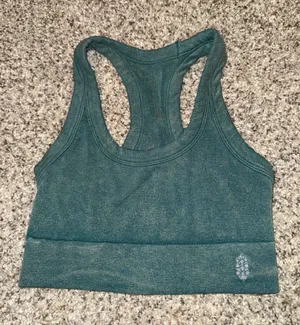 FP Movement by Free People Forest Green Racerback Tank Sports Bra thumbnail 1