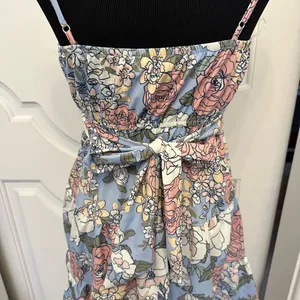 Altar’d State Floral Spaghetti Strap Dress Sundress Bow Back NWOT thumbnail 6
