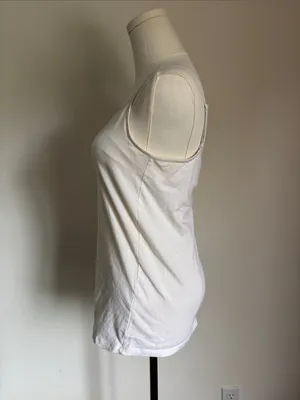 Motherhood Maternity White Slim-Strap Scoop Neck Camisole thumbnail 3