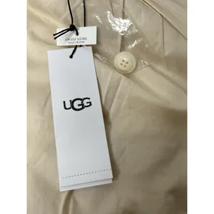 UGG Sun Shirt Jacket ButtonUp‎ Unisex Medium Pink Tan Cozy Chunky Oversized New thumbnail 6