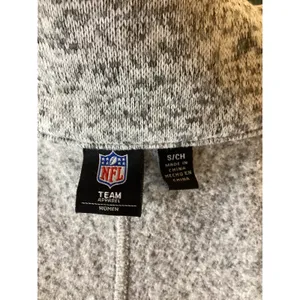 NFL Team Apparel Green Bay Packers Grey Marl Full Zip Fleece Jacket Womens Small thumbnail 4