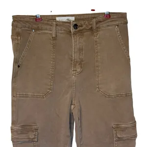 Risen Womens Pants High Rise Cargo Roll Up Slim‎ Straight Leg RDP5644 Tan 9/29 thumbnail 2