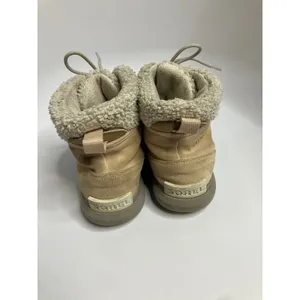 Sorel Explorer II Joan Boots Women 10 Tan Good Waterproof Faux Fur Suede NL4451 thumbnail 4