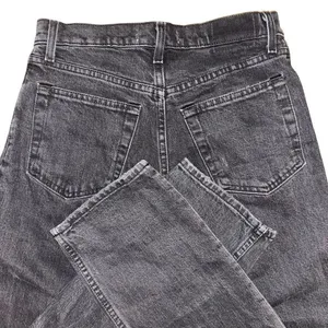 Abercrombie & Fitch The 90's Straight Ultra High Rise Distressed Denim Jean thumbnail 2