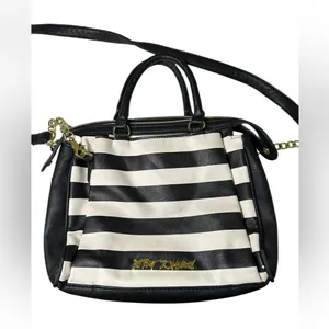 Whimsigoth Kitschy Glam Betsy Johnson Girly Grunge Awning Striped Y2K Crossbody thumbnail 7