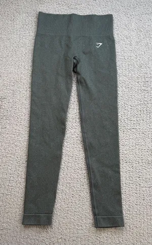 Gymshark Women’s Charcoal Gray Seamless High Waisted Workout Leggings thumbnail 1