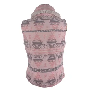 Duluth Trading Co Sherpa Festivest Pink Aztec Southwestern Button Vest Small thumbnail 3