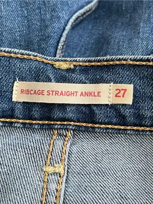 Levi’s Ribcage High-Rise Straight Ankle Jeans Women’s Size 27 thumbnail 8