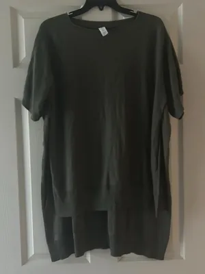 Lululemon Be At East Cashmere Blend Short Sleeve High Low Sweater Size OS thumbnail 11
