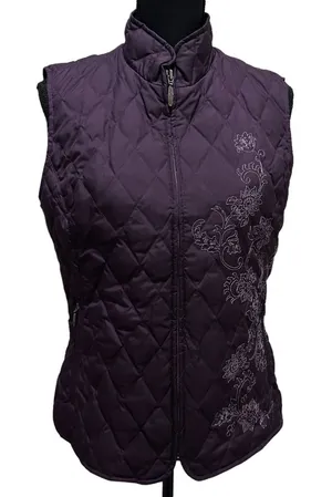 Eddie‎ Bauer Women Medium Premium Quality Goose Down Quilted Puffer Vest thumbnail 1