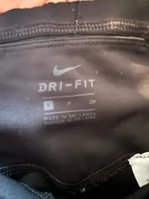 Black Athletic Nike Leggings Cropped thumbnail 5