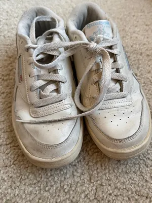 Reebok White Leather Low-Top Sneakers thumbnail 4