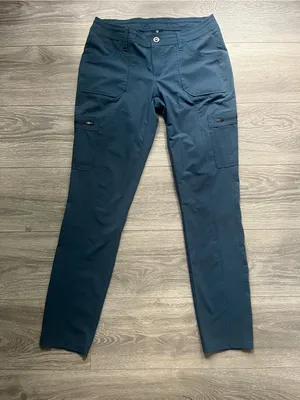 Kuhl Blue Straight Leg Zip Pocket Drawstring Outdoor Hiking Sporty Pants Size 6 thumbnail 1