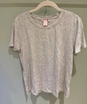 Sundry Lightweight Crew Tee in Heather Gray thumbnail 1