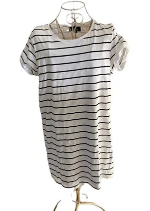 Lulu’s striped tee shirt dress M 95% cotton thumbnail 1