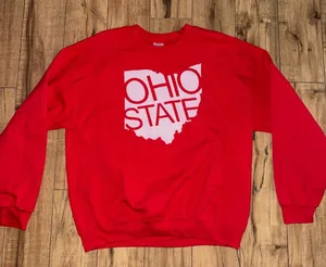 Ohio state crewneck 95 Red Size L thumbnail 1