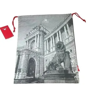 Viking Travel Bag Tote Adjustable Pull Straps Vienna Statue NWT New thumbnail 1