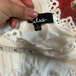 NWOT Lulus This is Love White Lace Maxi Dress size Large thumbnail 10