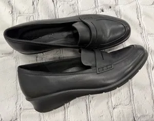 ECCO Felicia Penny Loafer Women's Size EU 41 Black Leather Slip On Shoes thumbnail 1
