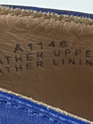 J. CREW Nora Bright Royal Blue Perforated Leather Ballet Flats Italy Size 8.5 thumbnail 10