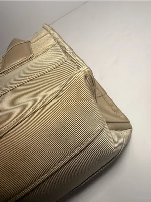 Ferragamo Beige Grosgrain Logo Mini Tote Handbag Italy thumbnail 7