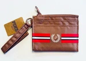 🤎Victoria’s Secret PINK Cardholder Zip Wristlet Strap Keychain / Carmel thumbnail 1