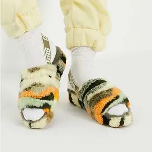 Ugg Fluff Yeah Slide Cali Collage Olive (camo) size 8 thumbnail 2