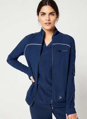 Jaanuu The Rush Zip Front Jacket Large‎ Nurse Hospital Doctor thumbnail 1