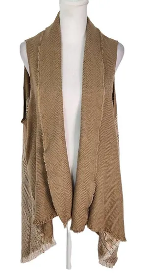 Seven Islands Tan Vest NWT One Size Boho Vest thumbnail 1