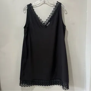 NEW Leith Women’s Black Sleeveless Little Black Shift Dress Size Large‎ MSRP $69 thumbnail 3
