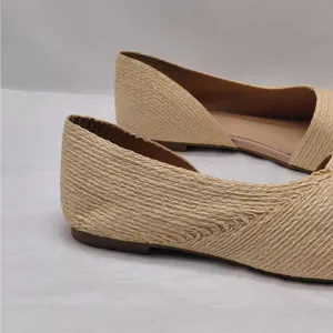 Cape Robbin Womens Raffia D'Orsay Flats Size 8.5 Pointed Toe Slip On Shoes thumbnail 5