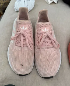 adidas Pink Knit Lace-Up Women's Sneakers thumbnail 1
