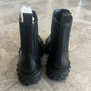 NEW Black Tractor Motor Leather Boots, Size 38 NEW in Box $1,325 thumbnail 10