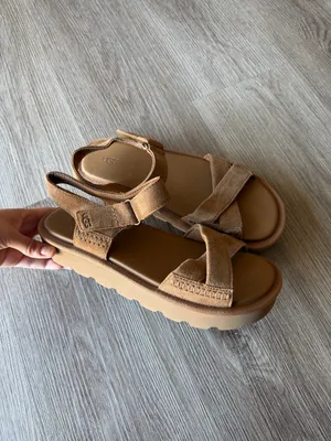 UGG Sungaze Suede Strappy Sandal in Chestnut thumbnail 10