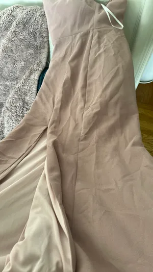 x Anthropologie Adena Side Slit Maxi Dress in Blush rose Pink thumbnail 12