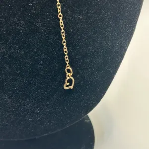 Swarovski Gold High Quality Heart Necklace For Women Real 18k Gold Plated Waterproof CZ thumbnail 3