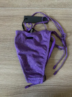 triangl swimwear Purple Shimmer String Bikini Bottom thumbnail 5