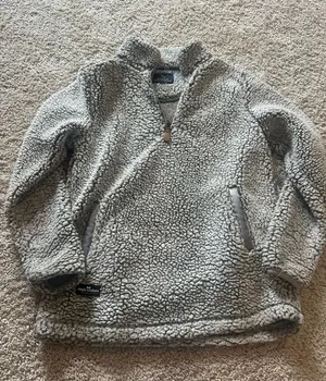 Simply Southern Sherpa Quarter-Zip Grey thumbnail 1