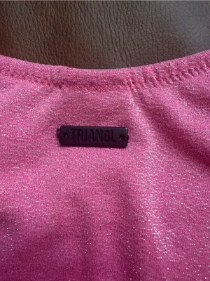 Triangl Mica Pitaya Sparkle Pink Bikini Size Large Bottom Medium Top thumbnail 8