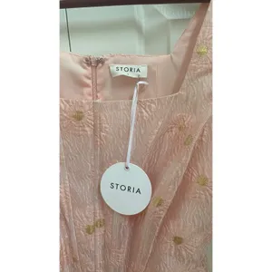 Storia Mini Dress Women L Pink Floral Corset Gold Coquette Balletcore Glinda thumbnail 7
