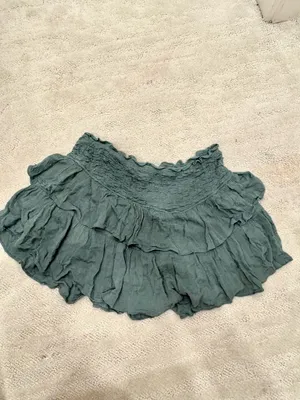 Mustard Seed Green Mini Skirt thumbnail 3