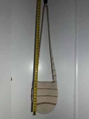 Free People NWOT Cream and Brown Crochet Shoulder Crossbody Bag thumbnail 5