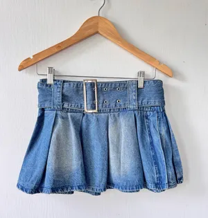 Peppermayo No Angel Denim Micro Mini Skirt thumbnail 2