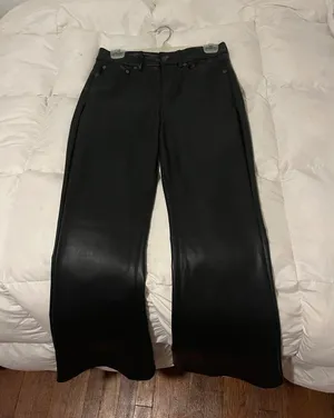 Flare Leather Pants thumbnail 1