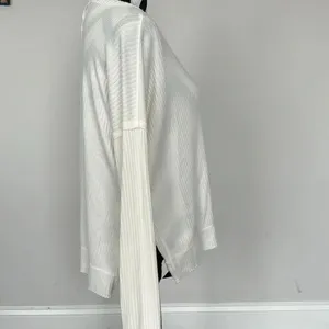 Wild Fable White Cream Long Sleeve Ribbed‎ Sweater Sz XS thumbnail 4